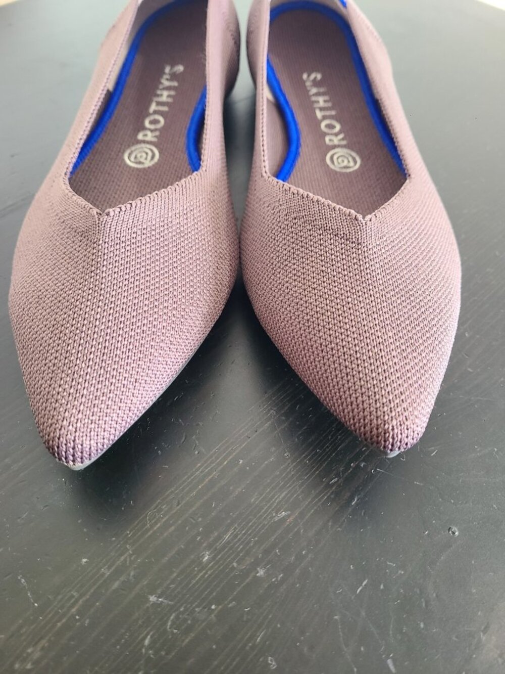 NWOT Rothy’s The Point Minl Brown Flats Shoes Size 9.5 - Picture 2 of 9